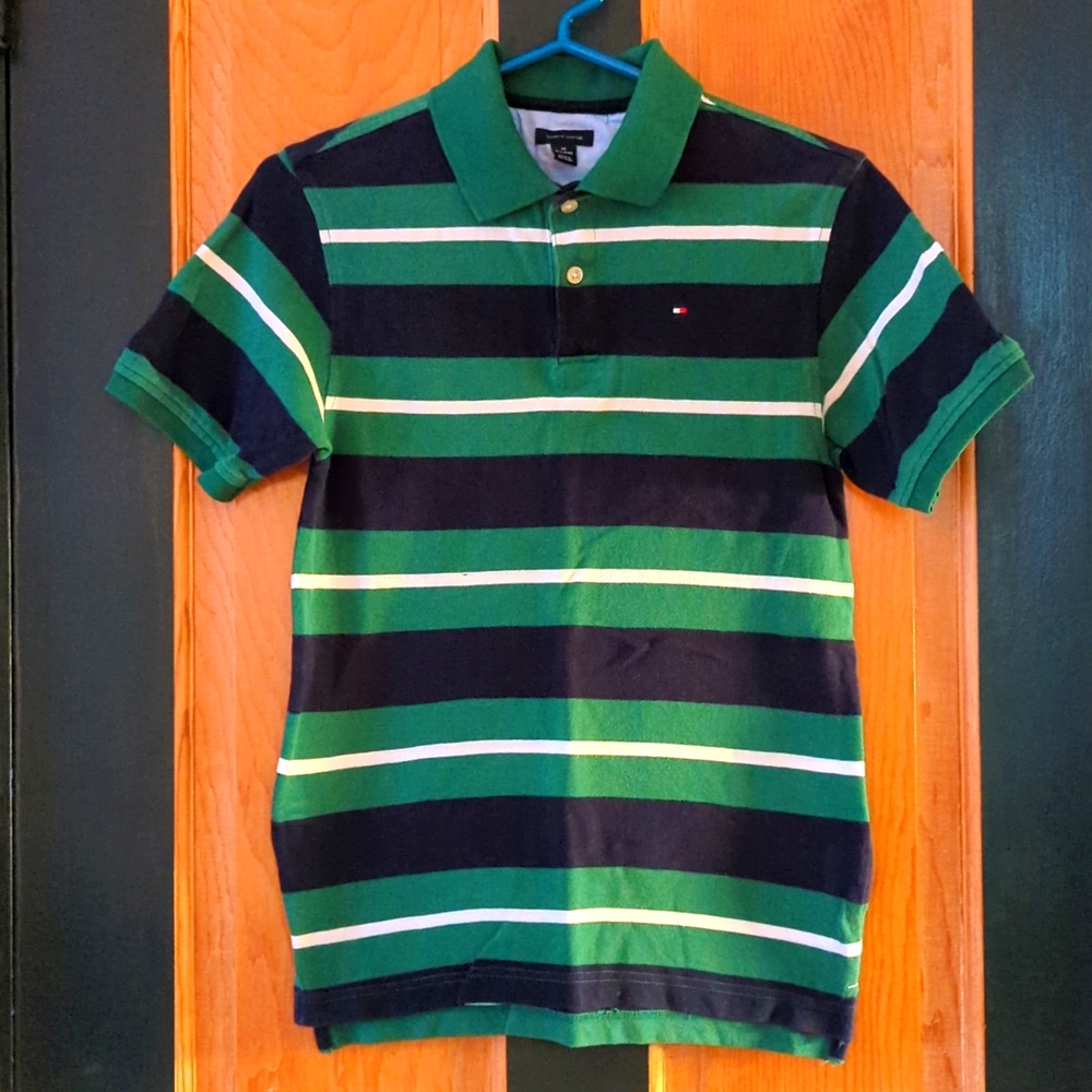 Tommy Hilfiger Boys Polo Shirt Size Medium 12/14